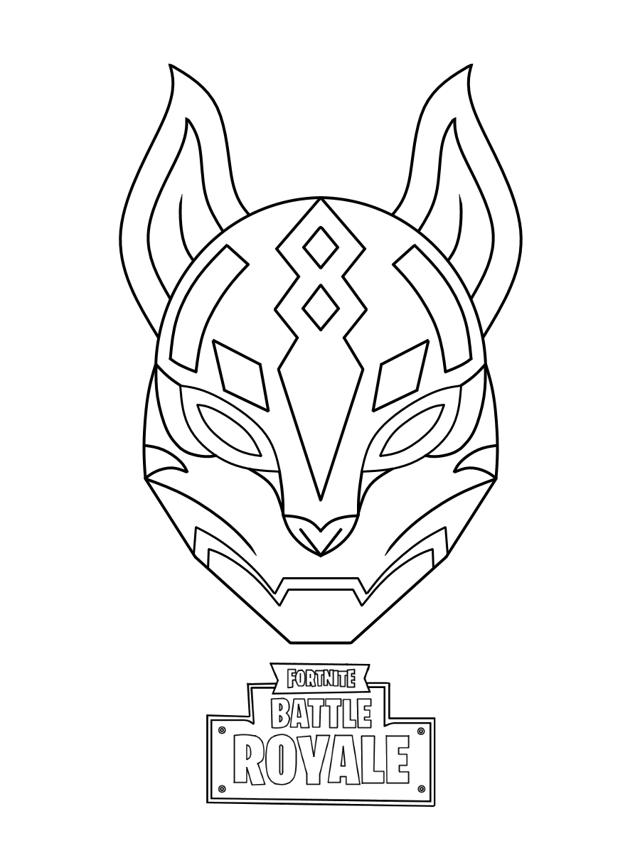 Coloriage Drift Ultimate Mask Fortnite - Fortnite à imprimer