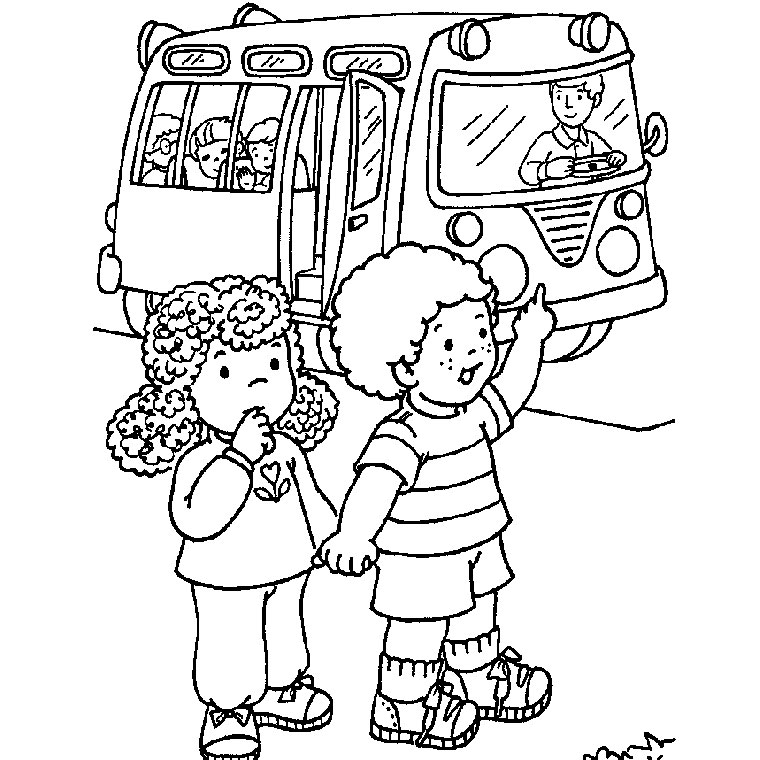 Coloriage École Maternelle - École à imprimer