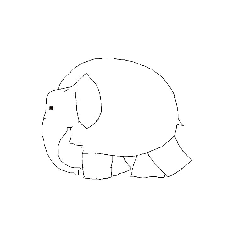 Coloriage Elmer L'Éléphant - Animaux à imprimer