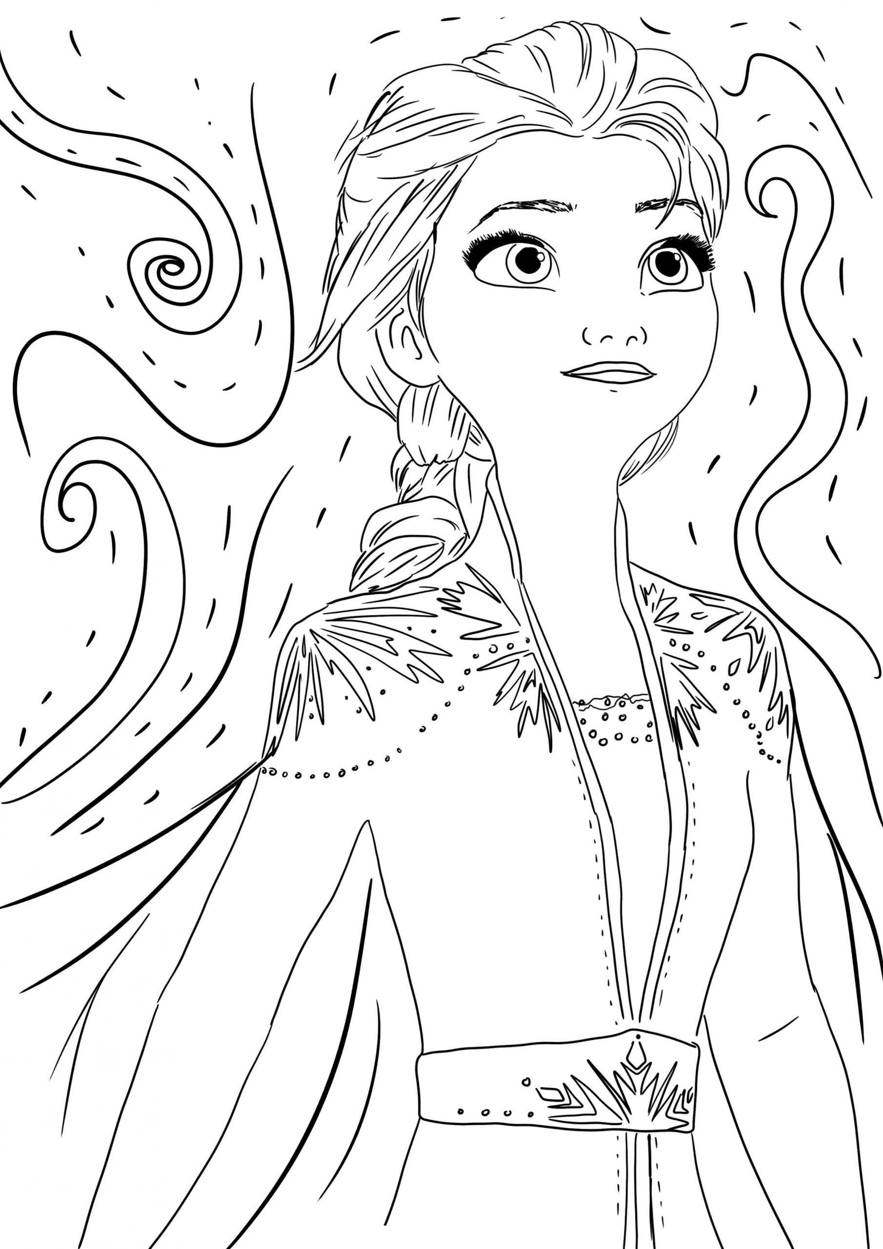 Coloriage Elsa Reine Des Neiges 2 Royaume En Danger - La Reine des neiges 2 à imprimer
