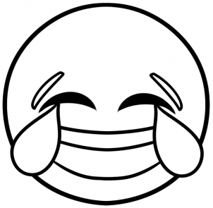 Coloriage Emoji joyeux et expressif à colorier - Emoji à imprimer
