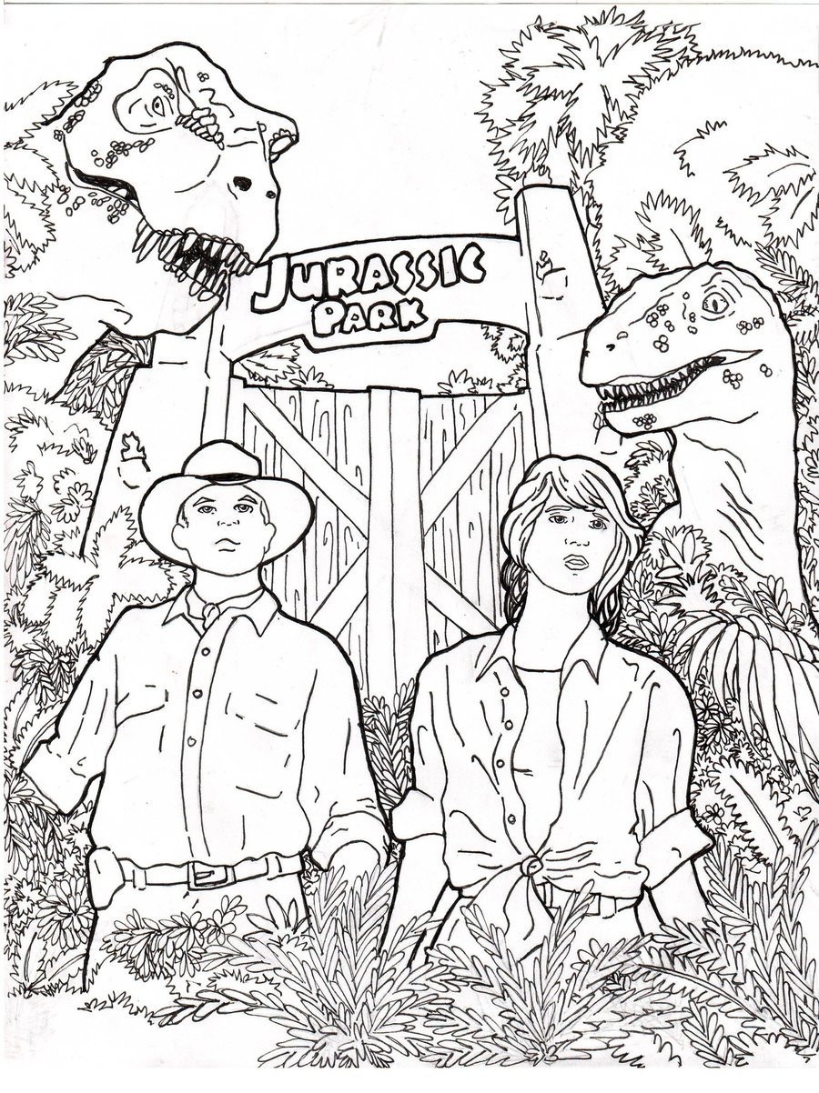 Coloriage Jurassic world park