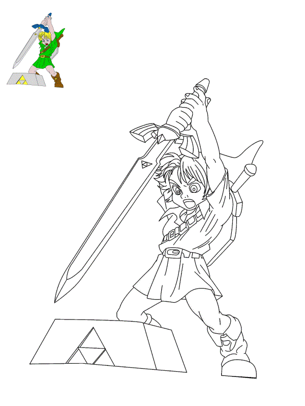Coloriage Zelda