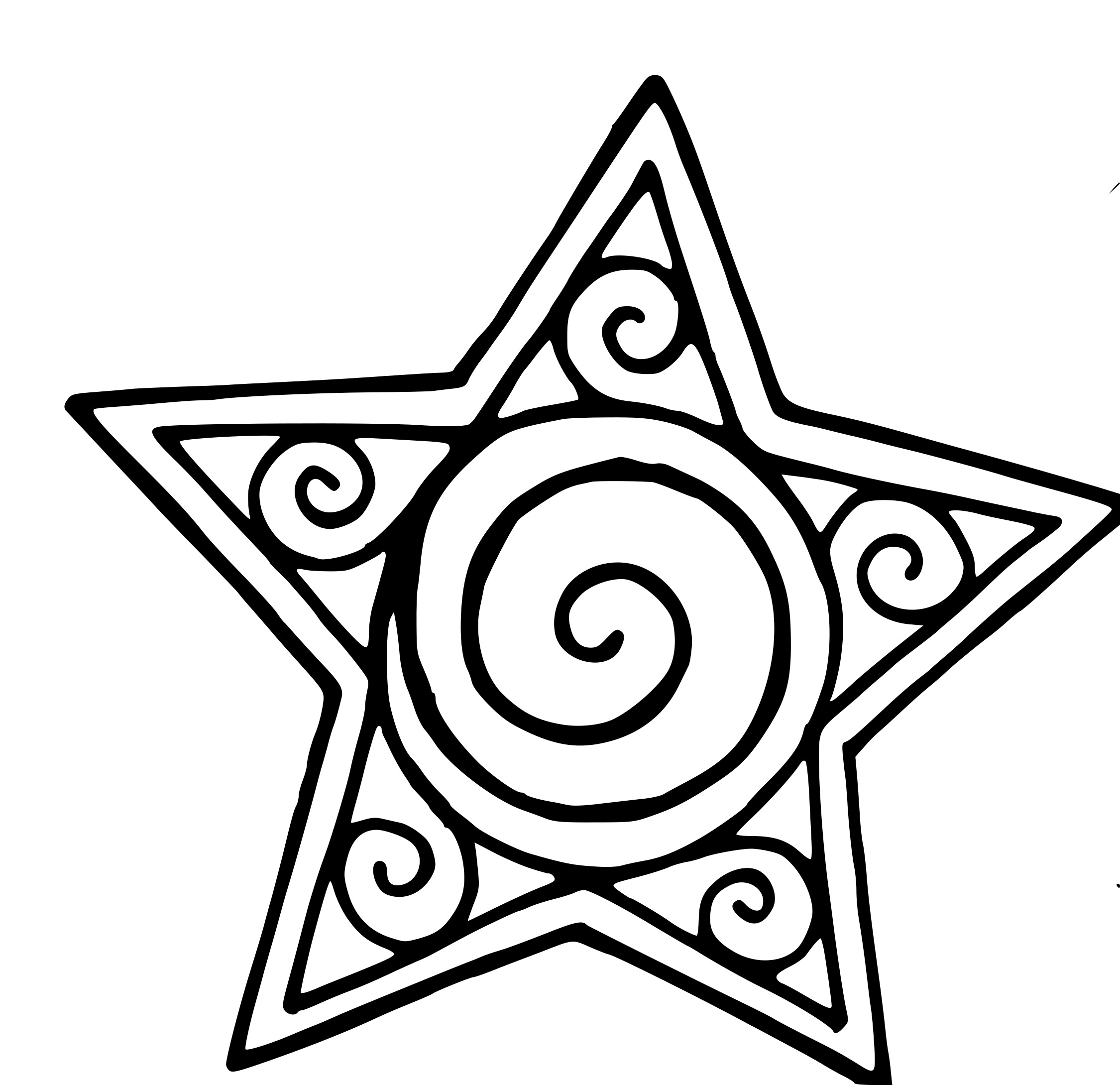 Coloriage Étoile Artistique - Étoile à imprimer