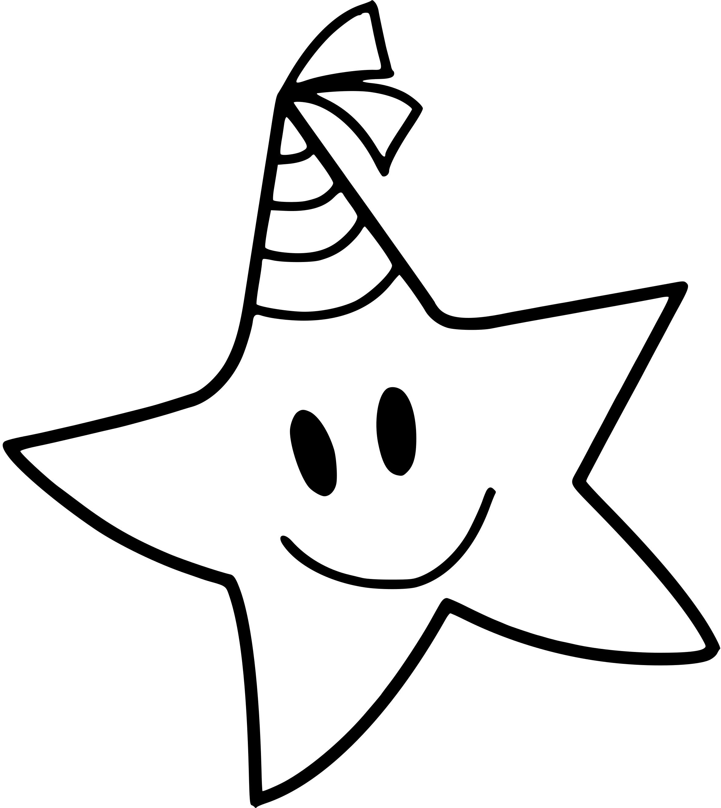 Coloriage Étoile Avec Un Sourire - Étoile à imprimer