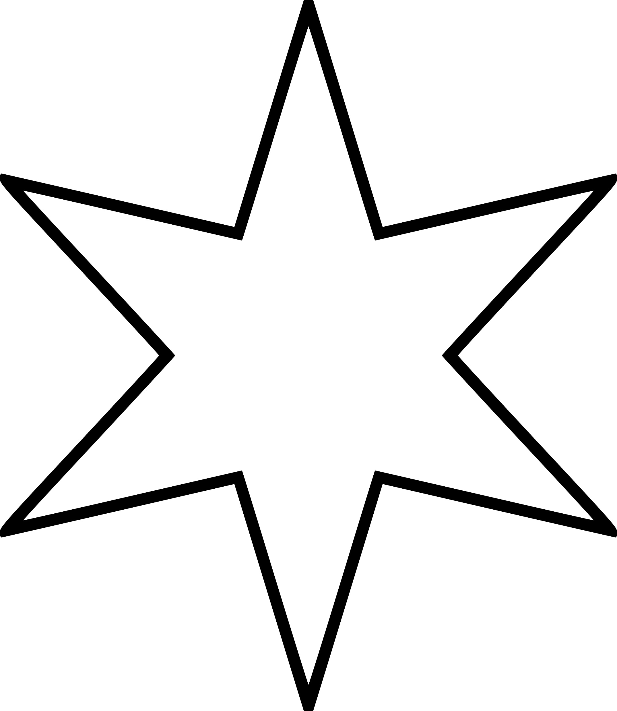 Coloriage Étoile Six Branches - Étoile à imprimer