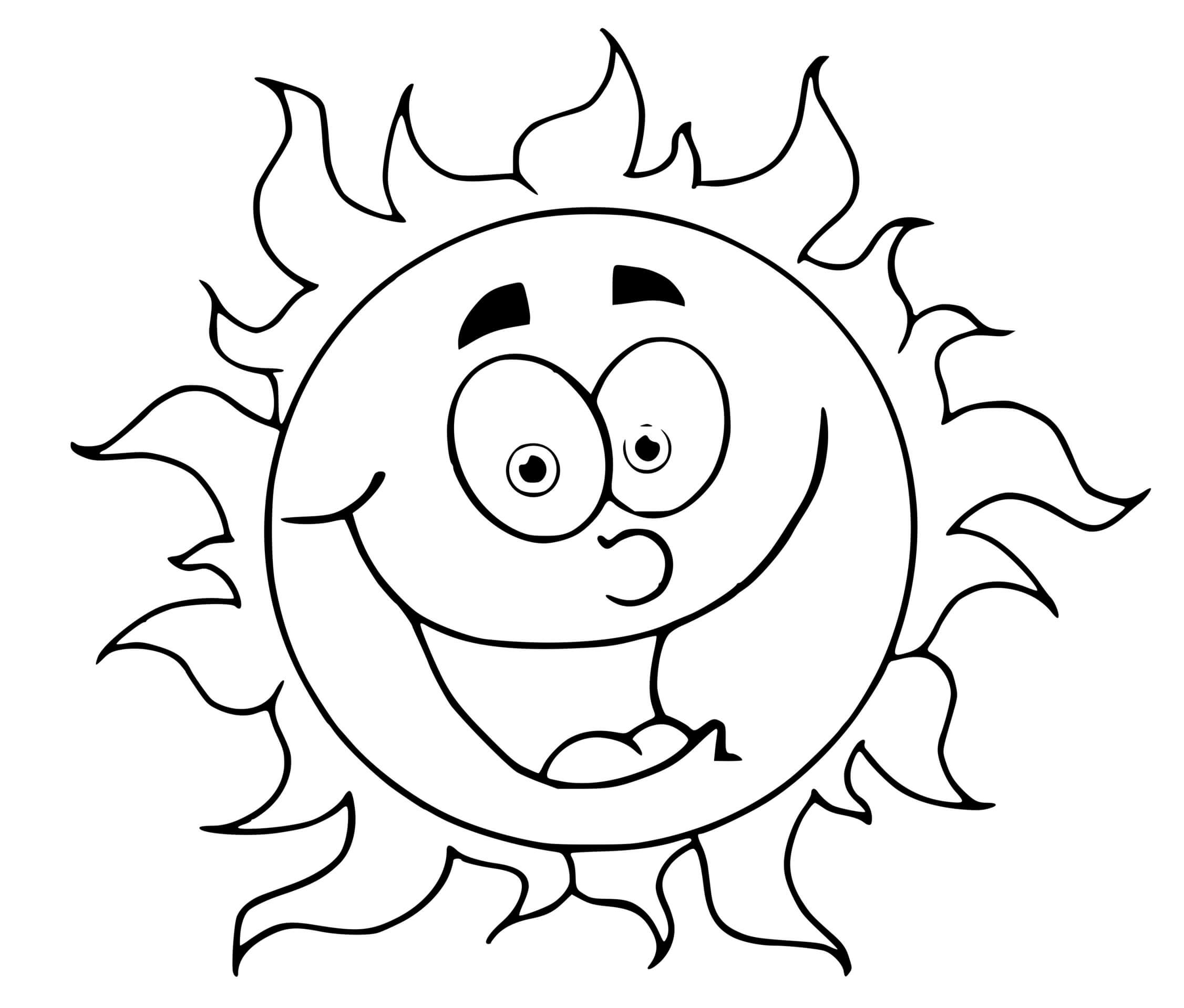 Coloriage Étoile Soleil - Soleil à imprimer