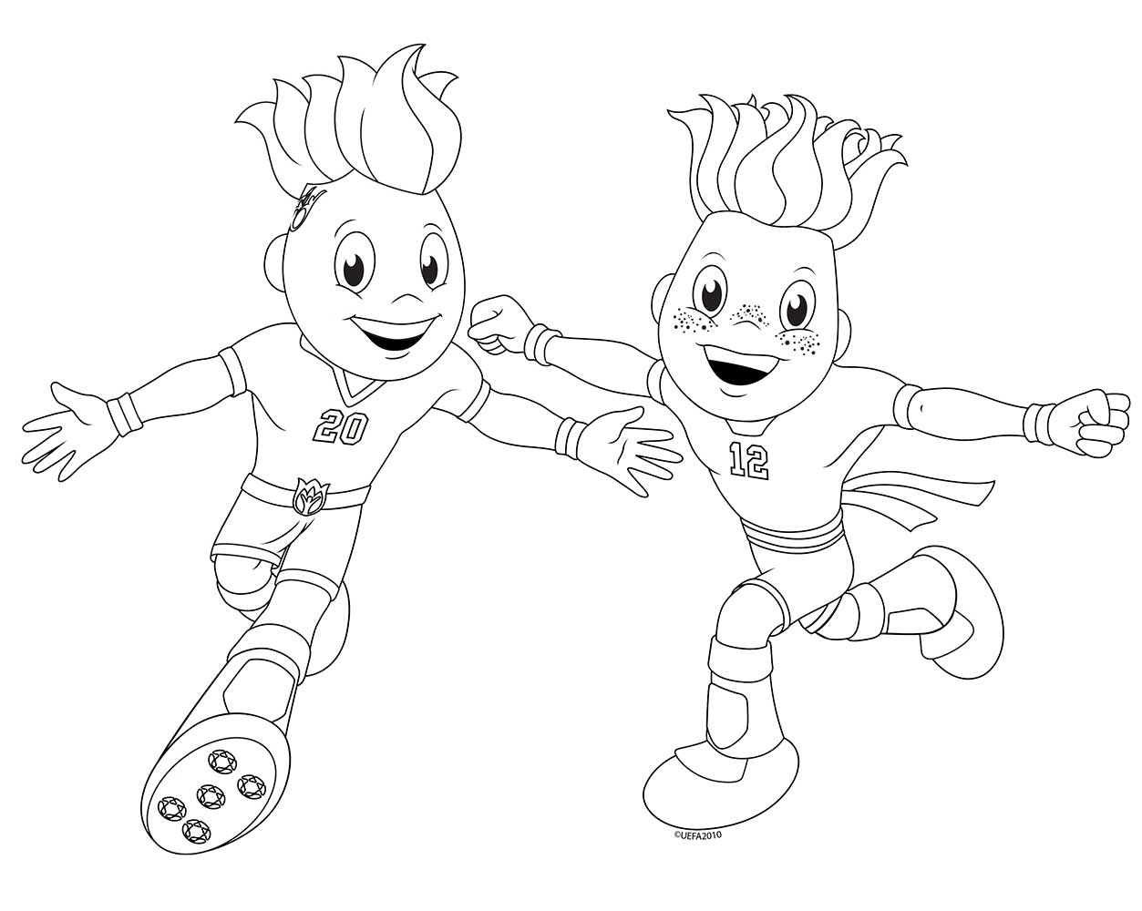 Coloriage Euro 2016 Célèbre Victoire - Foot à imprimer
