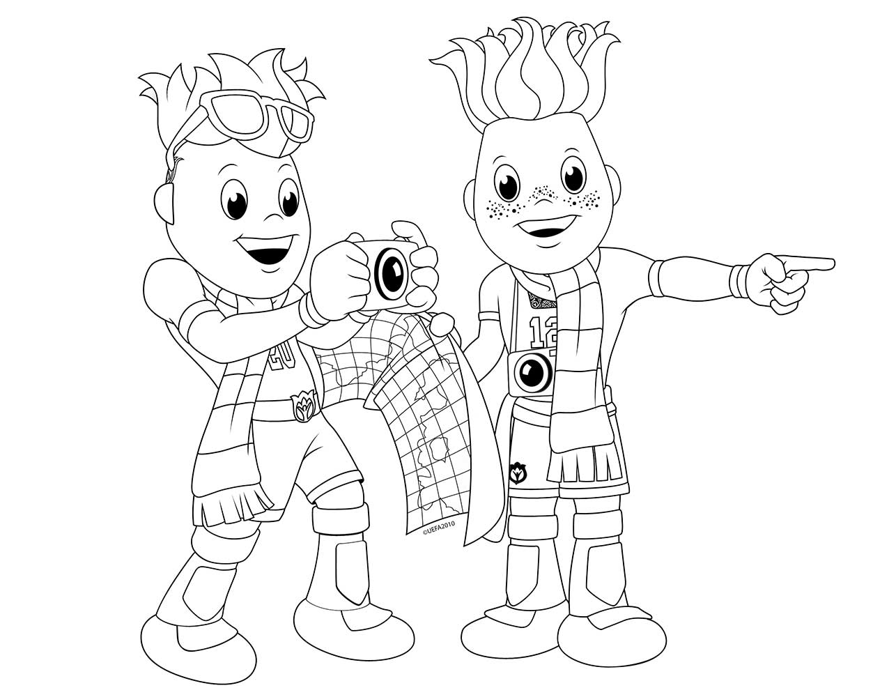 Coloriage Euro 2016 Partisans Foot France - Foot à imprimer