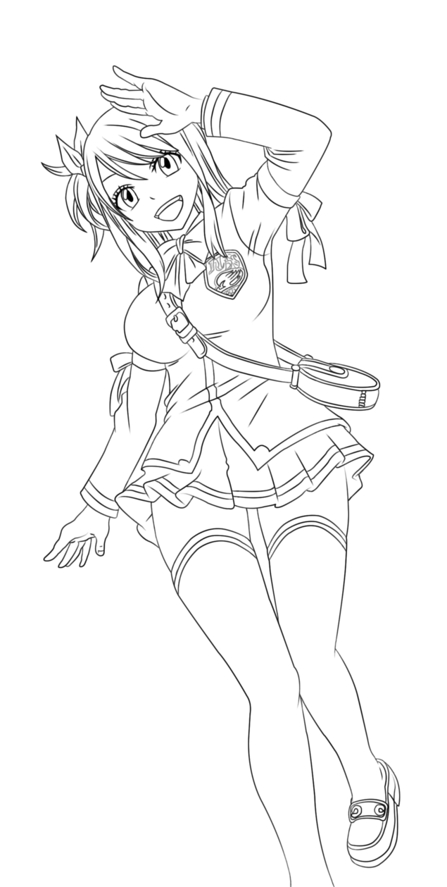 Coloriage Fairy Tail Lucy By Tobeyd - Fairy tail à imprimer
