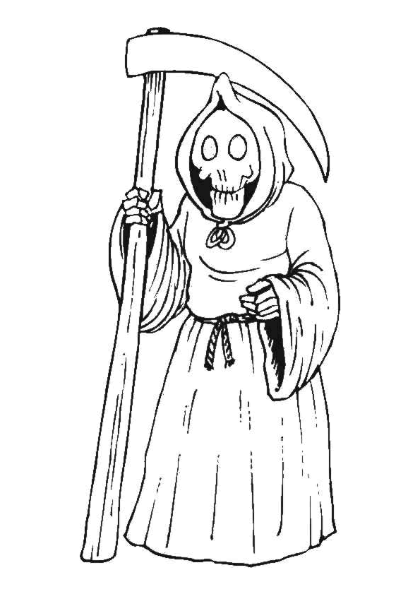 Coloriage Fantôme Epeurant Froid Halloween - Halloween fantome à imprimer
