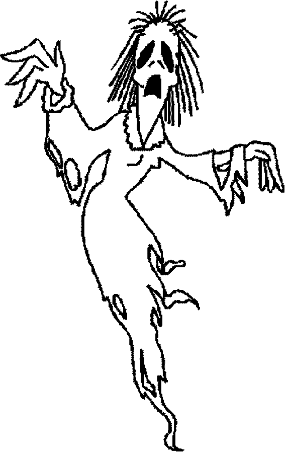 Coloriage Fantôme Horreur - Halloween à imprimer
