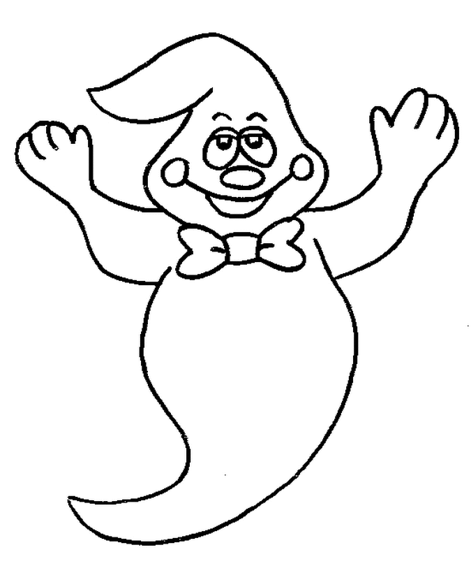 Coloriage Fantôme - Halloween à imprimer