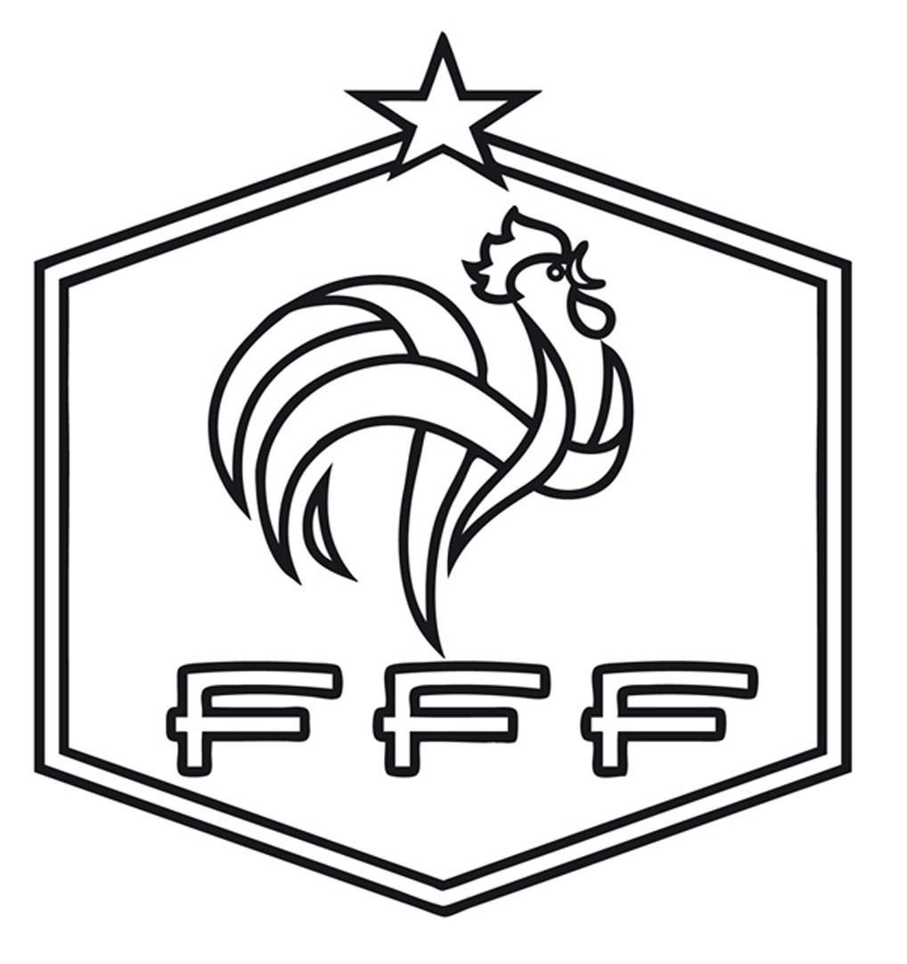 Coloriage Federation Francaise De Foot Fff - France à imprimer