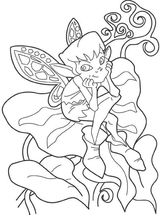 Coloriage Fée Magique 1 - Fée à imprimer