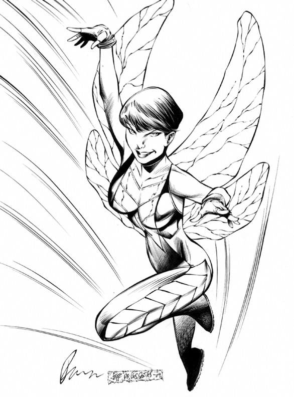 Coloriage Femme De Avenger - Avengers à imprimer