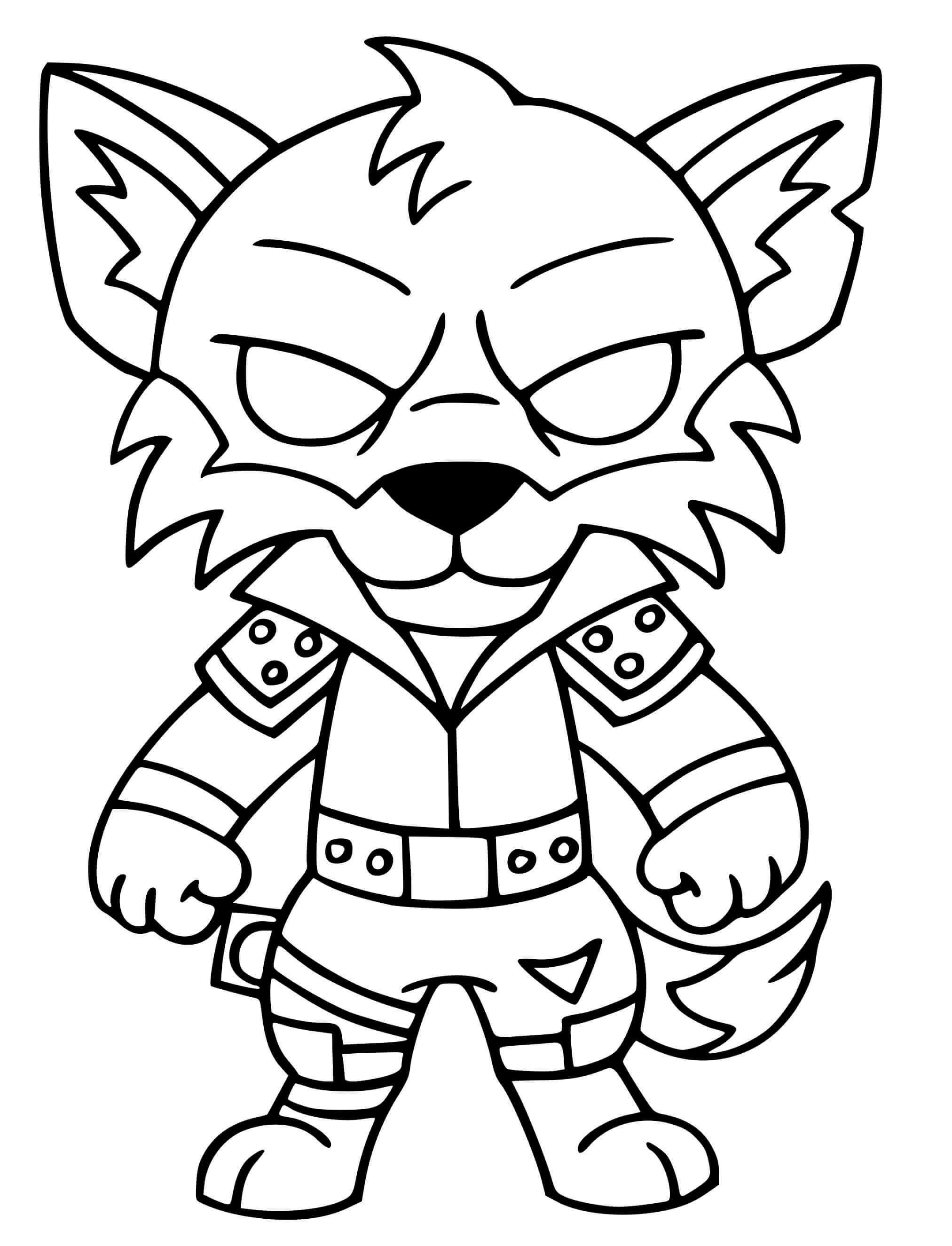 Coloriage Fennix Fortnite - Fortnite à imprimer
