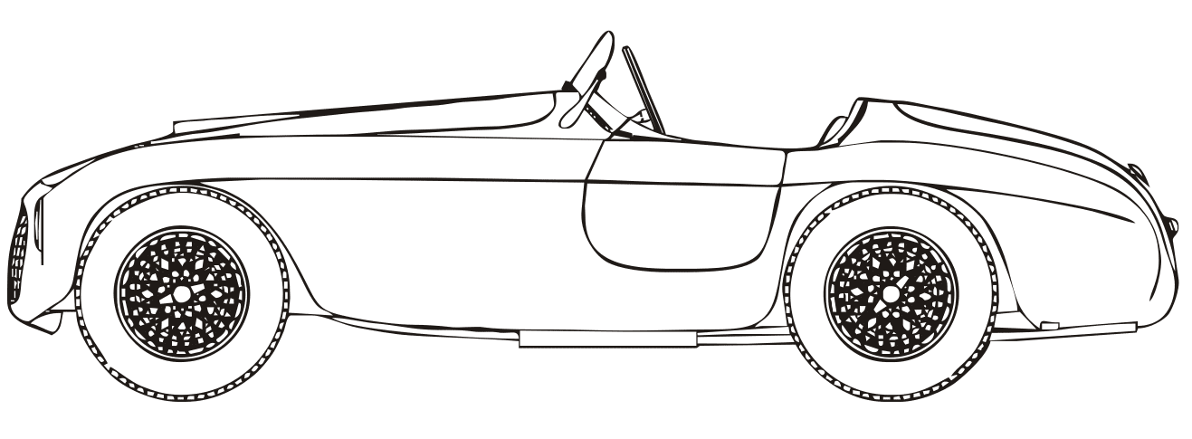 Coloriage Ferrari 166 Mm Barchetta - Ferrari à imprimer