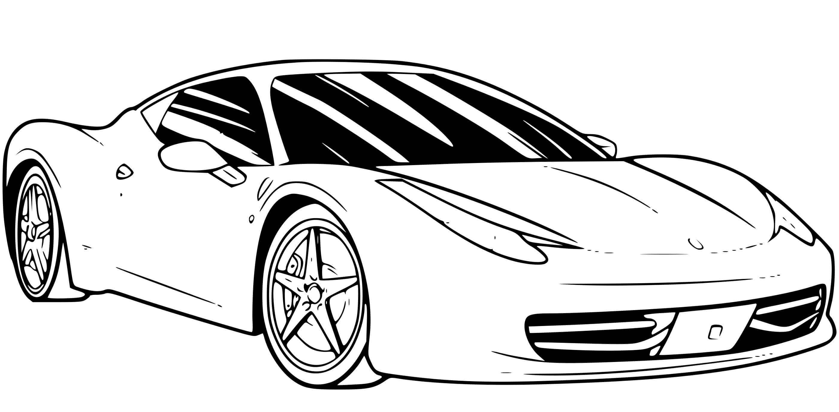 Coloriage Ferrari Sport Sf90 Spider - Ferrari à imprimer