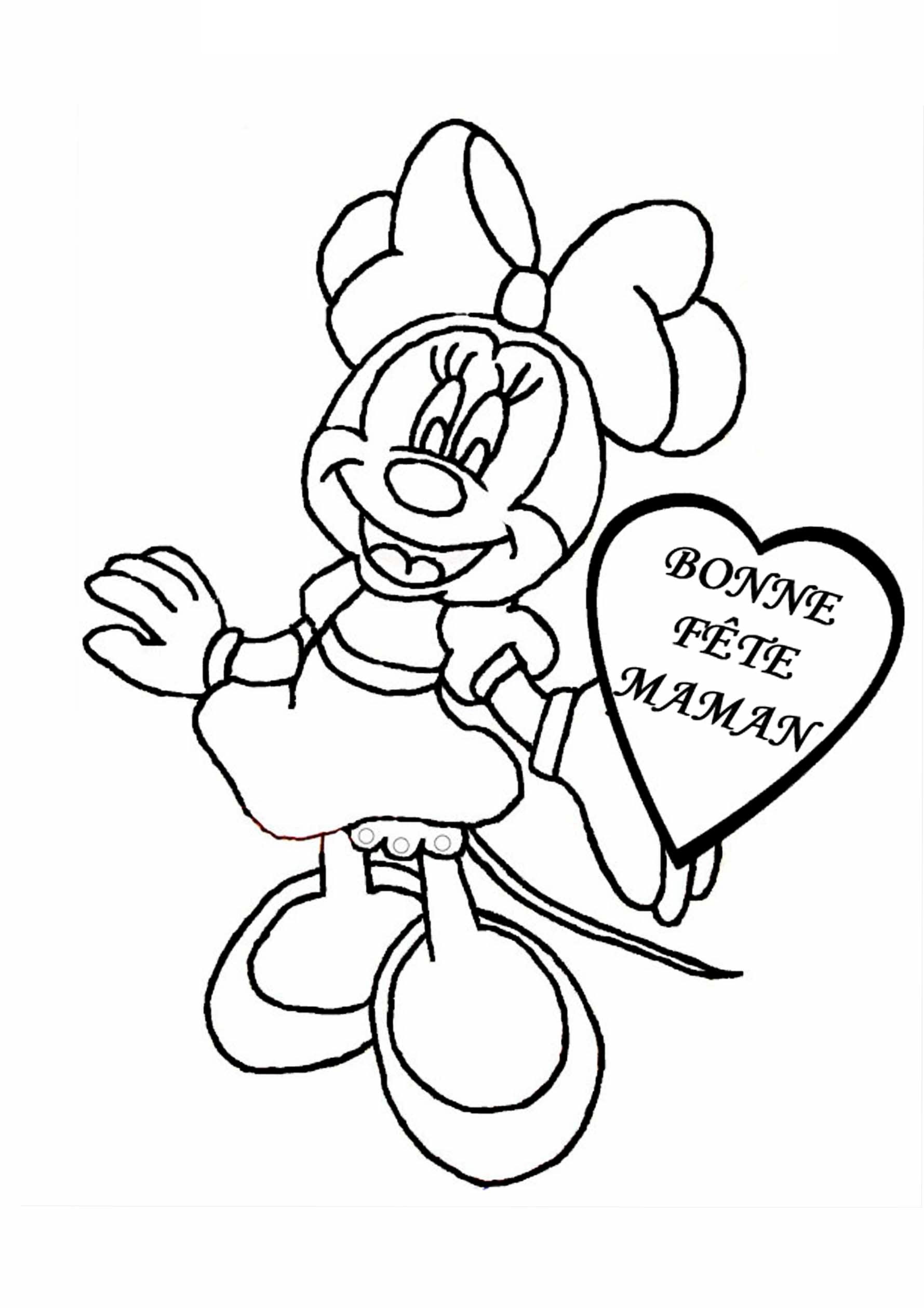 Coloriage Bouquet de roses pour maman chérie - Fête des mères à imprimer