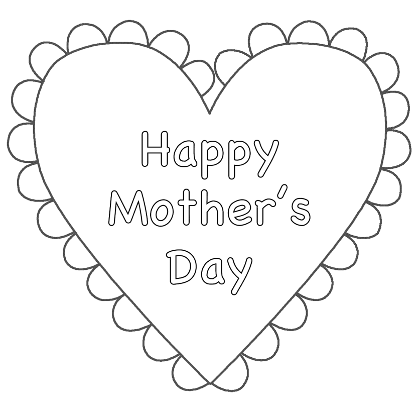 Coloriage Maman avec bouquet de fleurs colorées - Fête des mères à imprimer