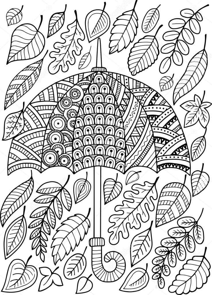 Coloriage Feuille automne
