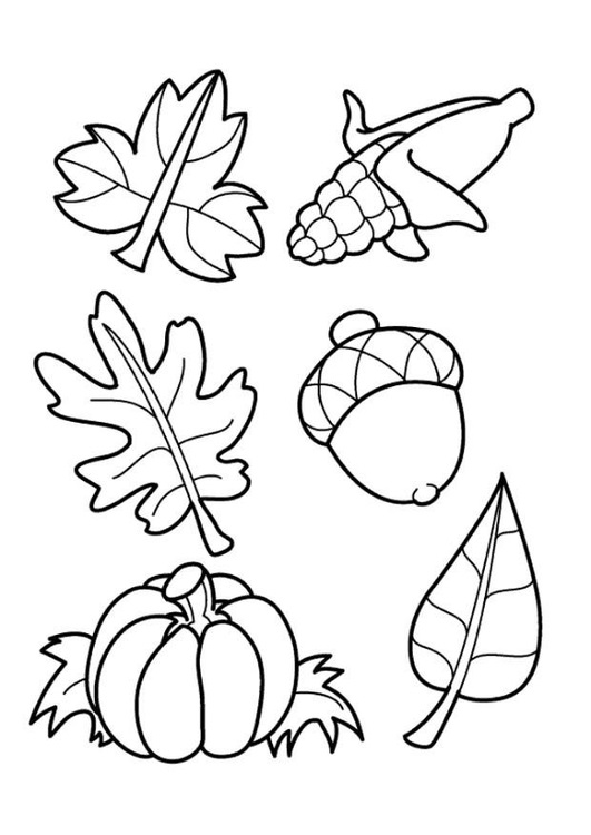 Coloriage Feuilles Automnes - Feuille automne à imprimer