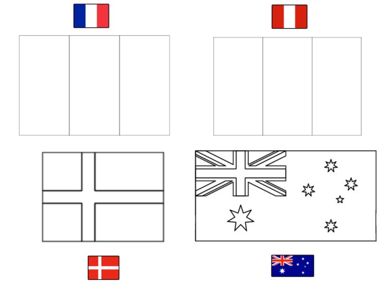 Coloriage Fifa Coupe Du Monde 2018 Groupe C France Australie Perou Danemark - Foot à imprimer