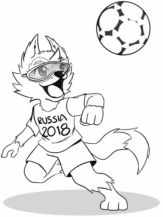 Coloriage Fifa World Cup 2018 Russie Coupe Du Monde - Foot à imprimer