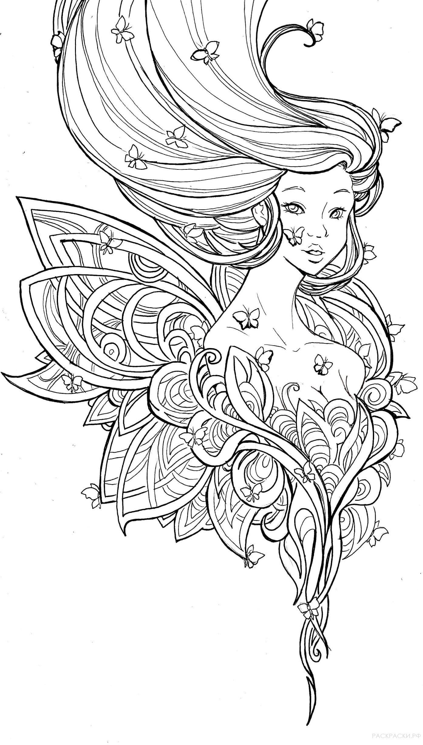 Coloriage Fille 10 Ans 12 Ans Avec Vegetation - Fille à imprimer