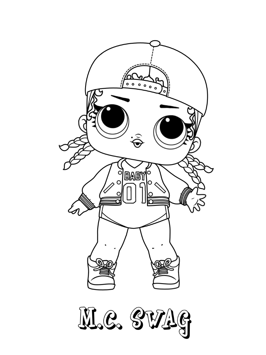 Coloriage Fille Ado Lol Dolls Mc Swag - Fille ado à imprimer