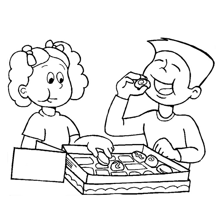 Coloriage Fille Et Garçon - Fille à imprimer