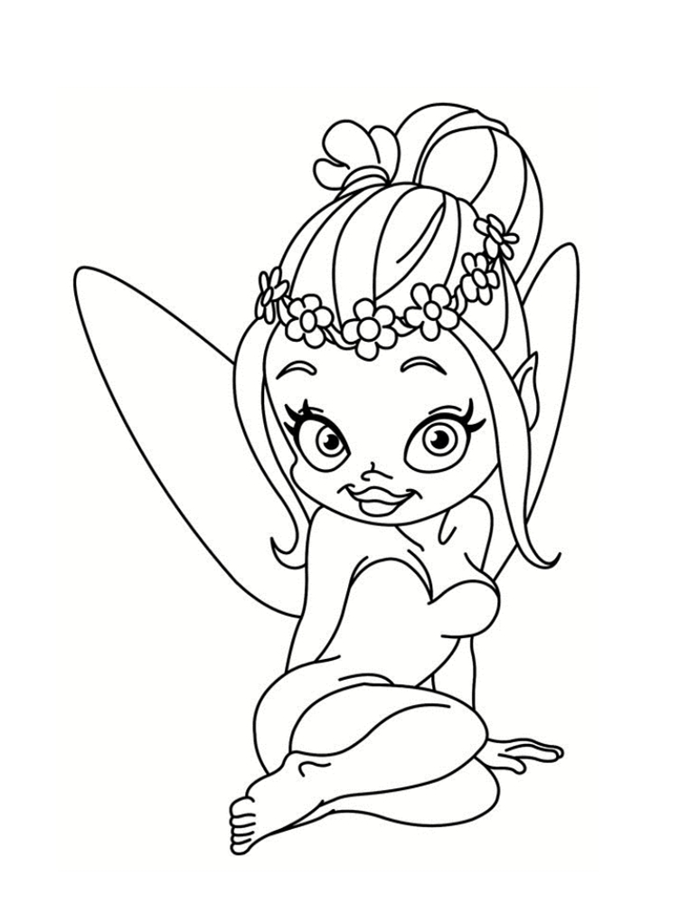 Coloriage Fille Fée De L'automne - Fille à imprimer