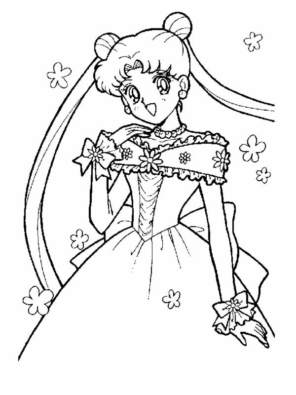 Coloriage Fille Manga 12 - Manga à imprimer