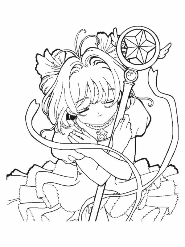 Coloriage Fille Manga 17 - Manga à imprimer