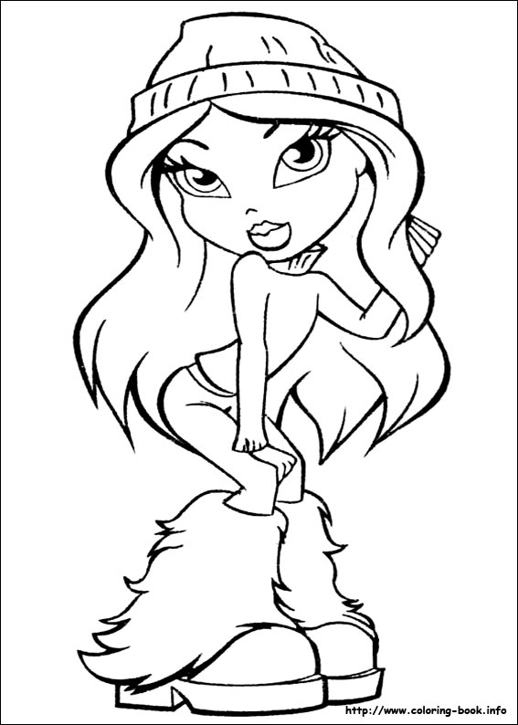 Coloriage Héroïne Manga aux Cheveux Longs - Manga à imprimer