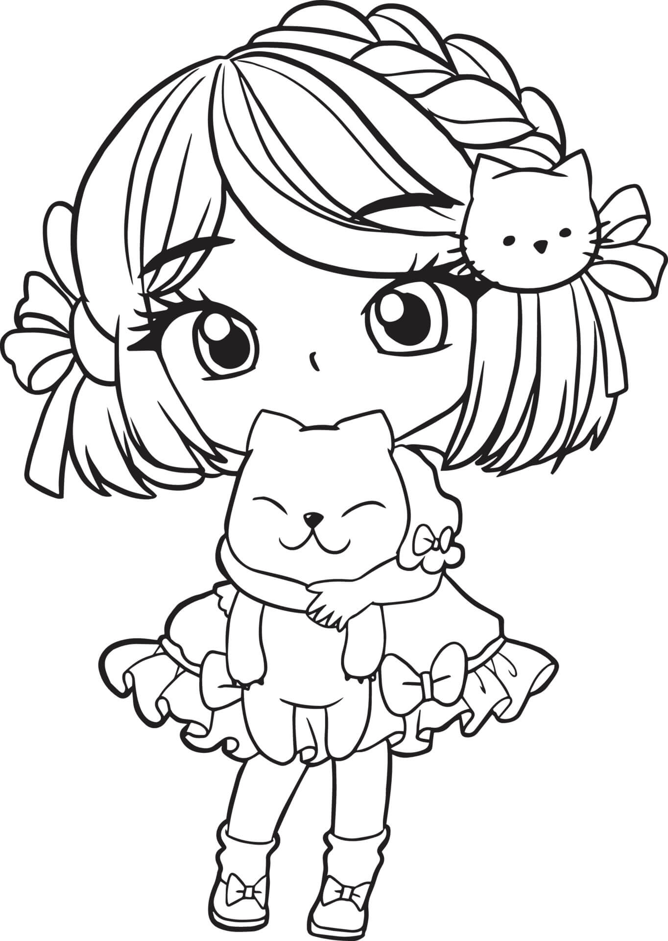 Coloriage Fille