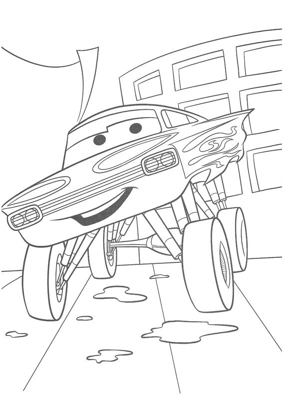 Coloriage Flash Mcqueen Ramone - Garçon à imprimer
