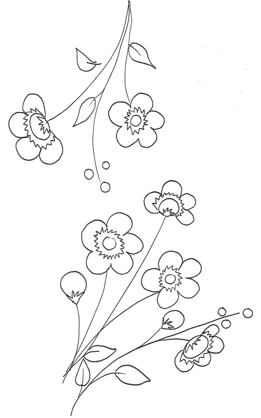 Coloriage Fleur De Cerisier - Fleurs à imprimer