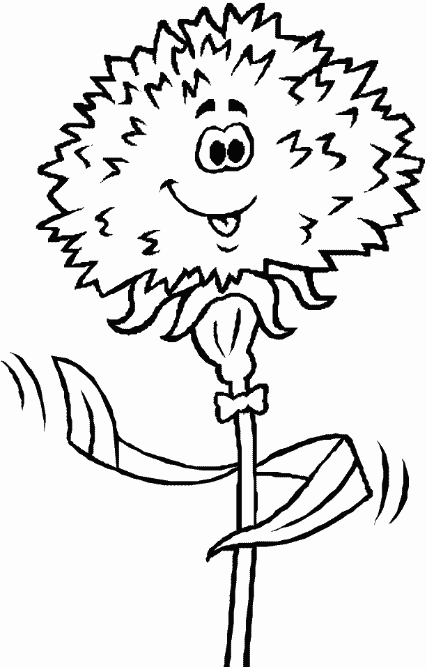 Coloriage Fleur Personnage - Fleurs à imprimer