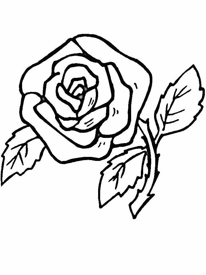 Coloriage Fleur Rose - Fleurs à imprimer