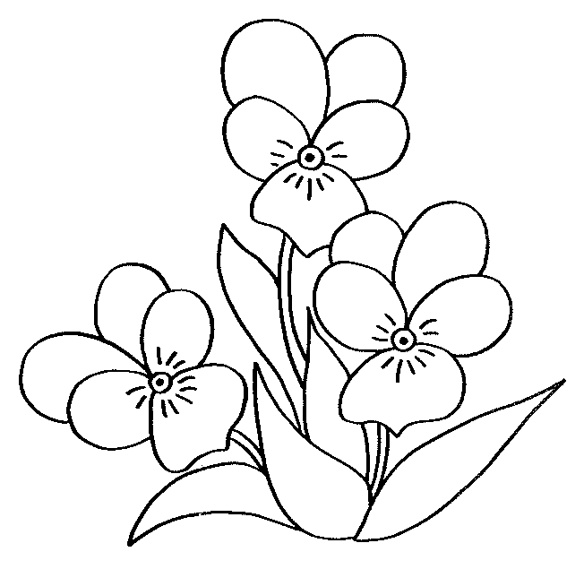 Coloriage Fleurs de Printemps Maternelle - Fleurs à imprimer