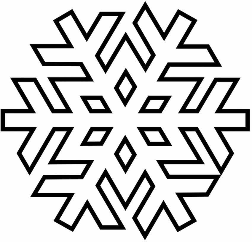 Coloriage Flocon de neige