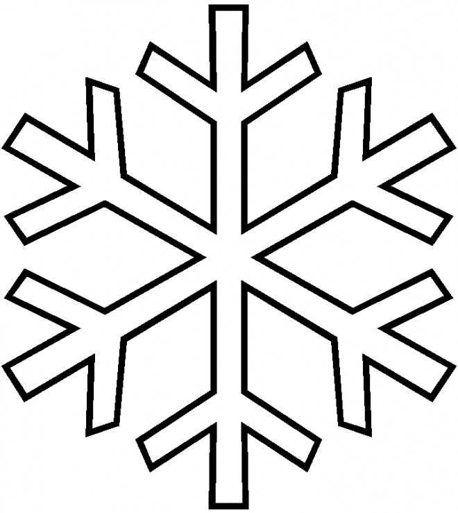 Coloriage Flocon De Neige Maternelle - Flocon de neige à imprimer