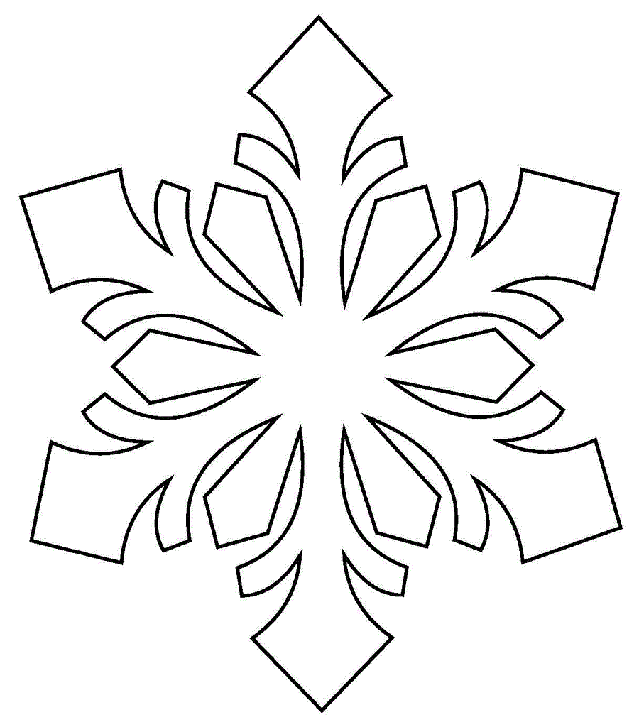 Coloriage Flocon De Neige Naturel - Flocon de neige à imprimer