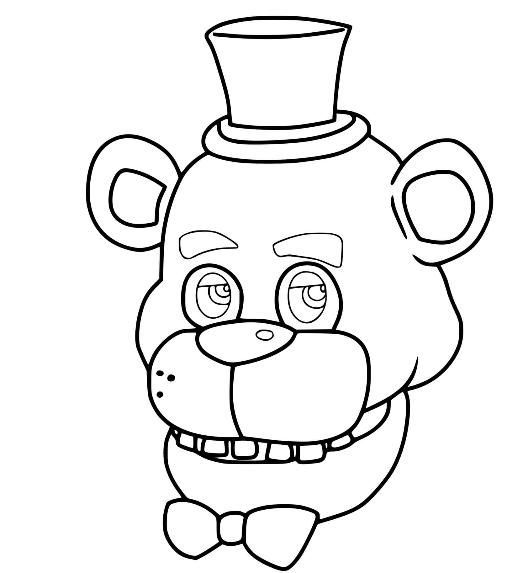 Coloriage Fnaf10 Freddy - FNAF à imprimer
