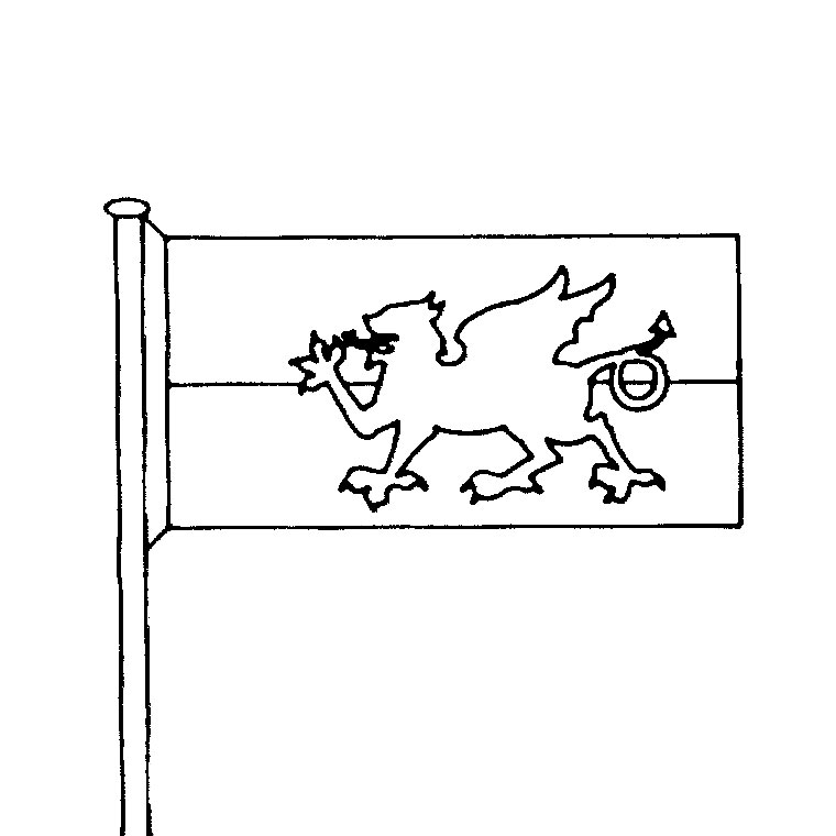 Coloriage Foot Drapeau - Foot à imprimer