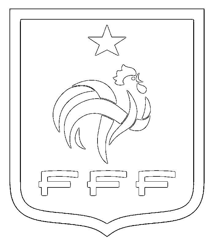 Coloriage Foot France Fff Logo - Foot à imprimer