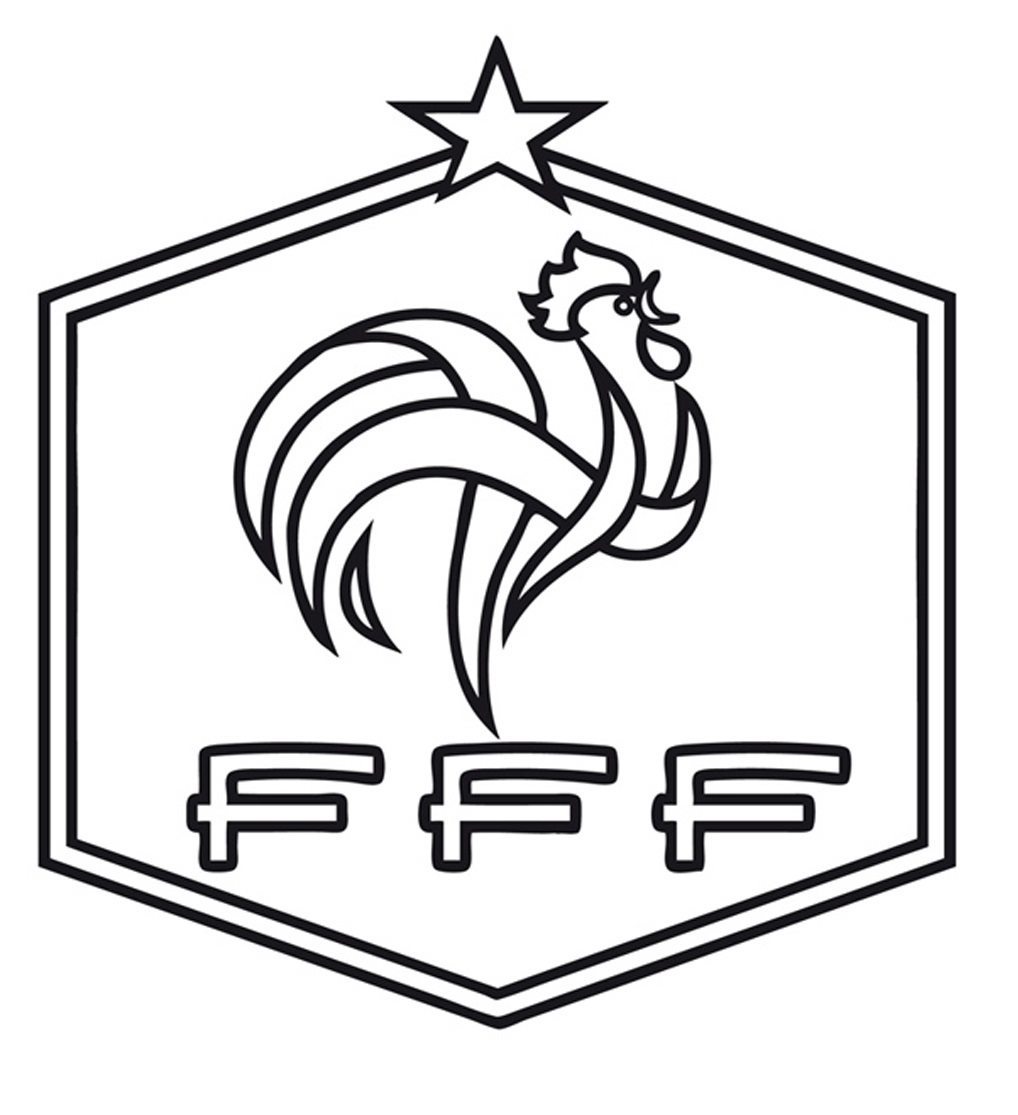 Coloriage Foot France Fff - Foot à imprimer