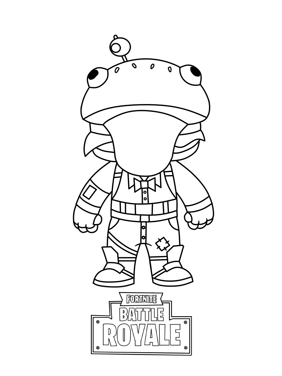 Coloriage Fortnite Mini Frog - Fortnite à imprimer